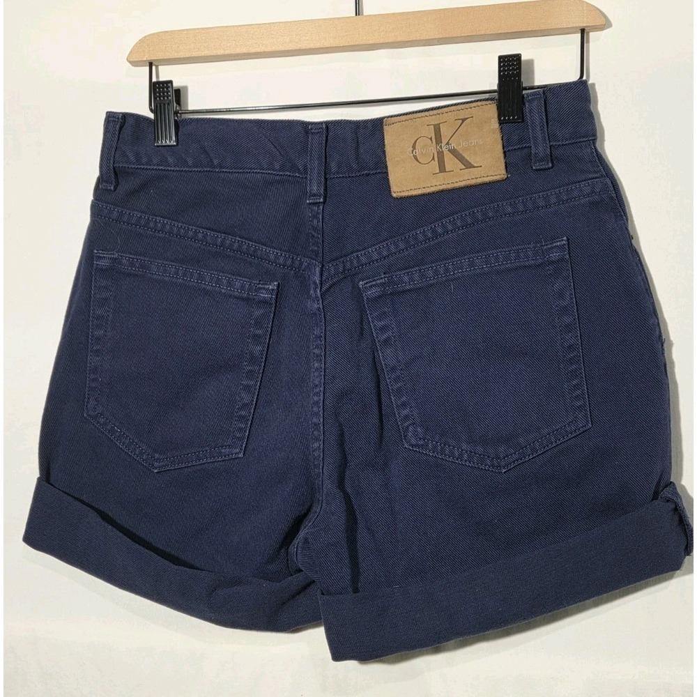 Y2K Calvin Klein Jeans Denim Shorts Womens 6‎ Indigo Blue Vintage 90s USA